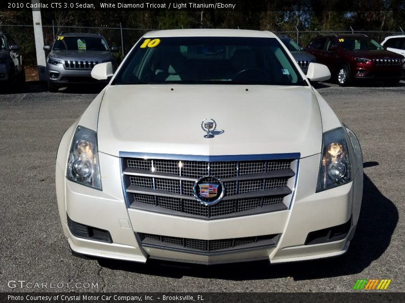 White Diamond Tricoat / Light Titanium/Ebony 2010 Cadillac CTS 3.0 Sedan