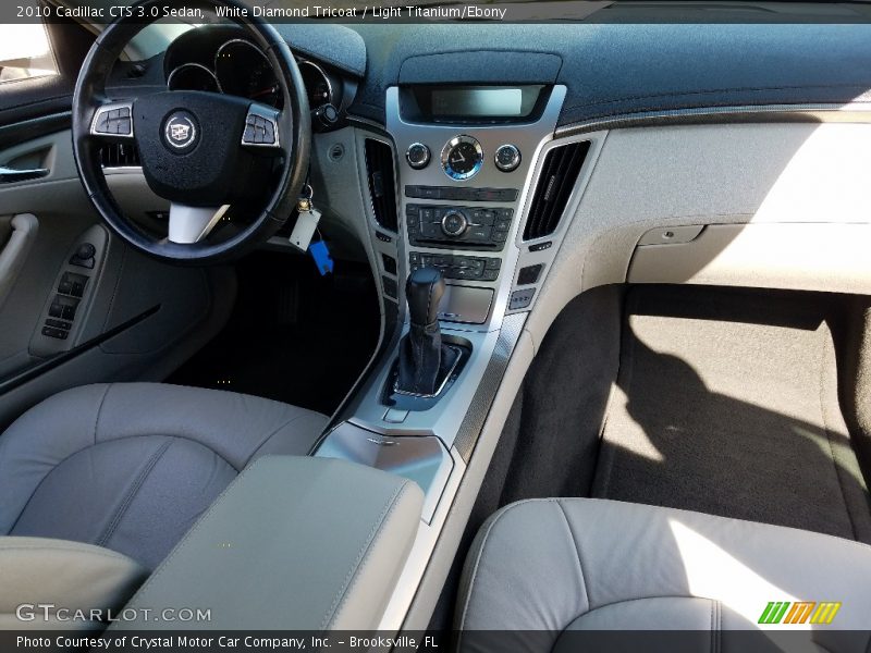 White Diamond Tricoat / Light Titanium/Ebony 2010 Cadillac CTS 3.0 Sedan