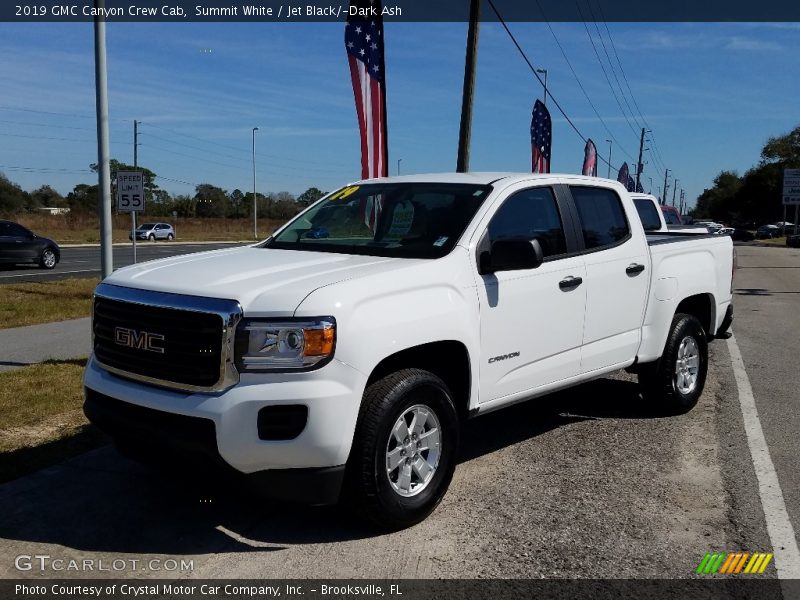 Summit White / Jet Black/­Dark Ash 2019 GMC Canyon Crew Cab