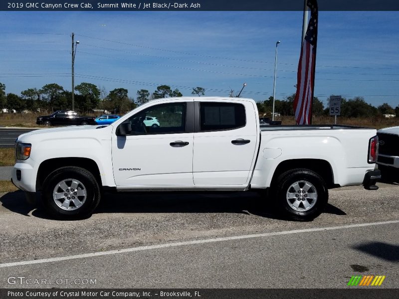 Summit White / Jet Black/­Dark Ash 2019 GMC Canyon Crew Cab