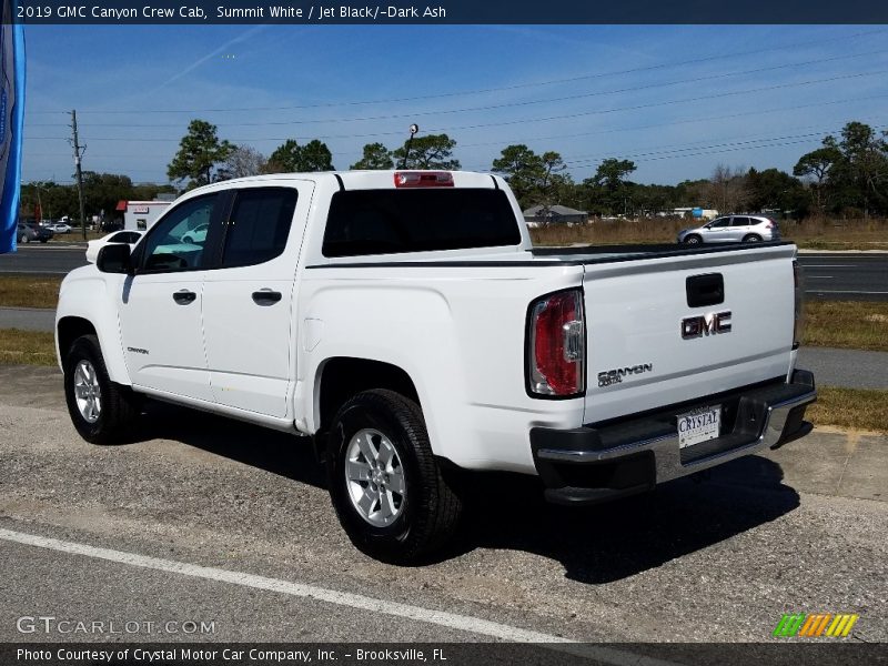 Summit White / Jet Black/­Dark Ash 2019 GMC Canyon Crew Cab