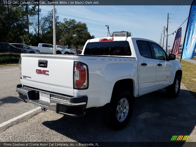 Summit White / Jet Black/­Dark Ash 2019 GMC Canyon Crew Cab