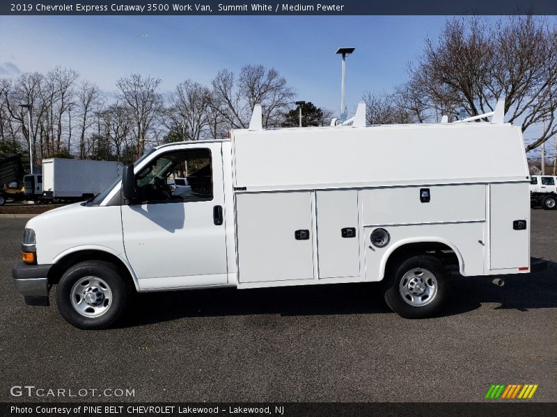 Summit White / Medium Pewter 2019 Chevrolet Express Cutaway 3500 Work Van