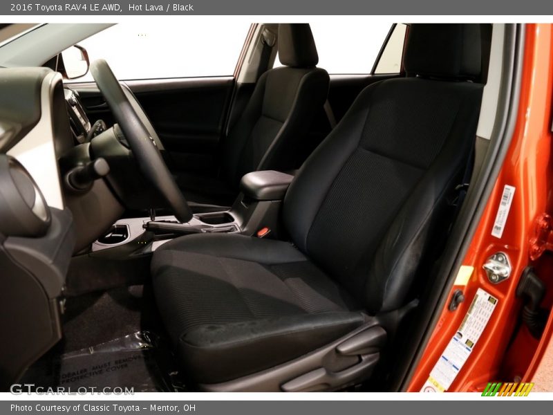 Hot Lava / Black 2016 Toyota RAV4 LE AWD
