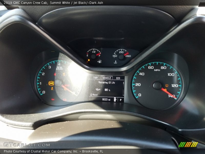 Summit White / Jet Black/­Dark Ash 2019 GMC Canyon Crew Cab