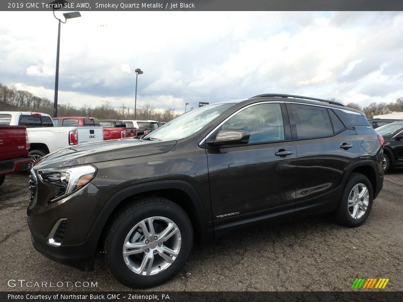 Smokey Quartz Metallic / Jet Black 2019 GMC Terrain SLE AWD