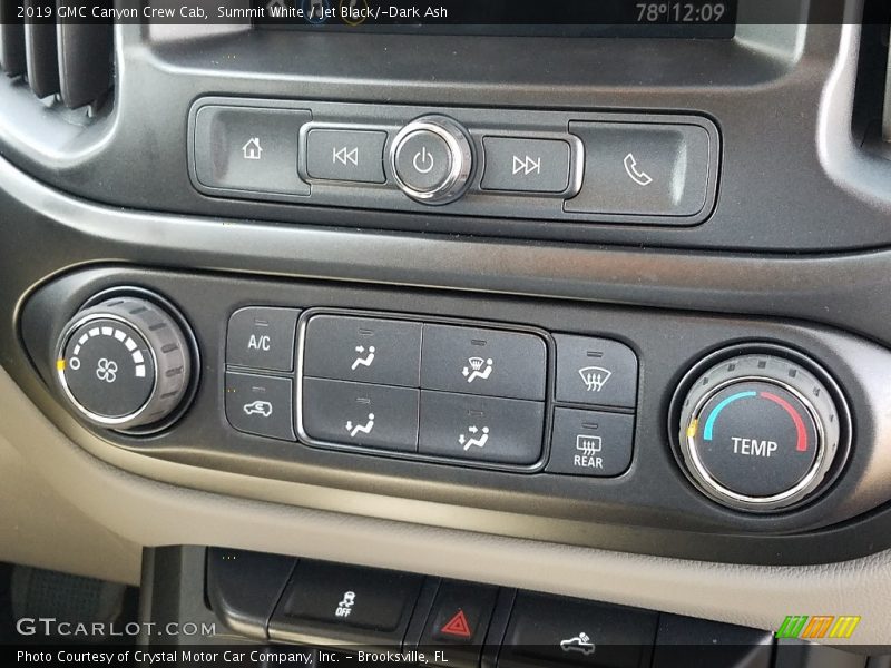 Summit White / Jet Black/­Dark Ash 2019 GMC Canyon Crew Cab