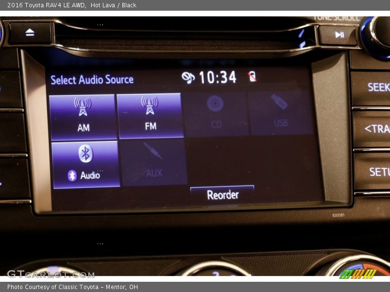 Hot Lava / Black 2016 Toyota RAV4 LE AWD