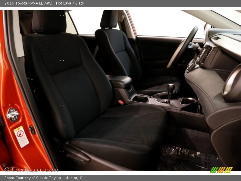 Hot Lava / Black 2016 Toyota RAV4 LE AWD