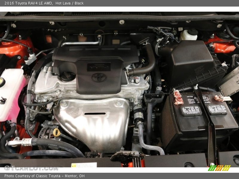 Hot Lava / Black 2016 Toyota RAV4 LE AWD