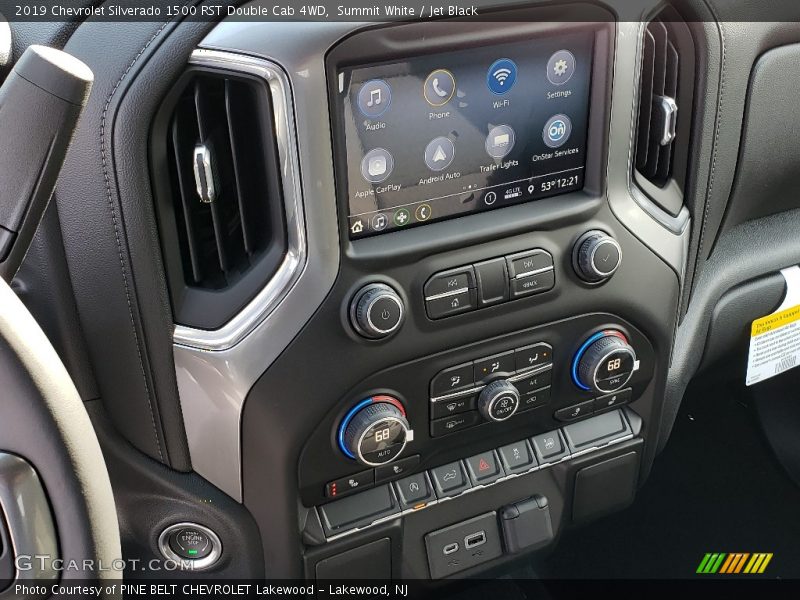 Summit White / Jet Black 2019 Chevrolet Silverado 1500 RST Double Cab 4WD