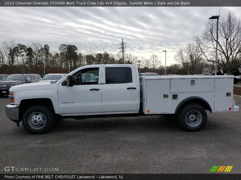 Summit White / Dark Ash/Jet Black 2019 Chevrolet Silverado 3500HD Work Truck Crew Cab 4x4 Chassis