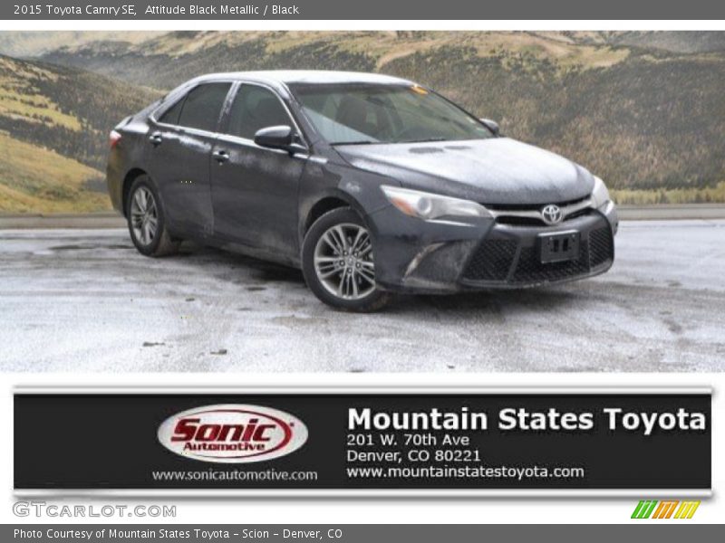 Attitude Black Metallic / Black 2015 Toyota Camry SE