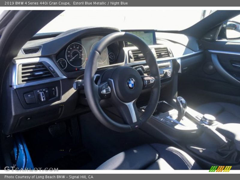 Estoril Blue Metallic / Night Blue 2019 BMW 4 Series 440i Gran Coupe
