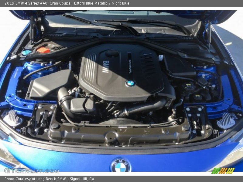 Estoril Blue Metallic / Night Blue 2019 BMW 4 Series 440i Gran Coupe