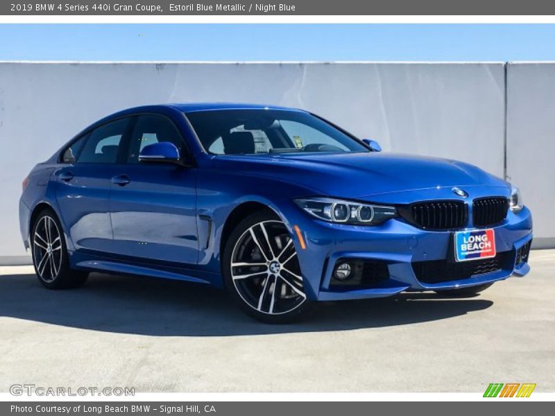 Estoril Blue Metallic / Night Blue 2019 BMW 4 Series 440i Gran Coupe