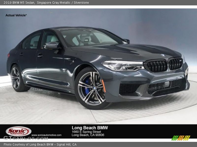 Singapore Gray Metallic / Silverstone 2019 BMW M5 Sedan