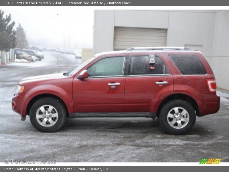 Toreador Red Metallic / Charcoal Black 2012 Ford Escape Limited V6 4WD