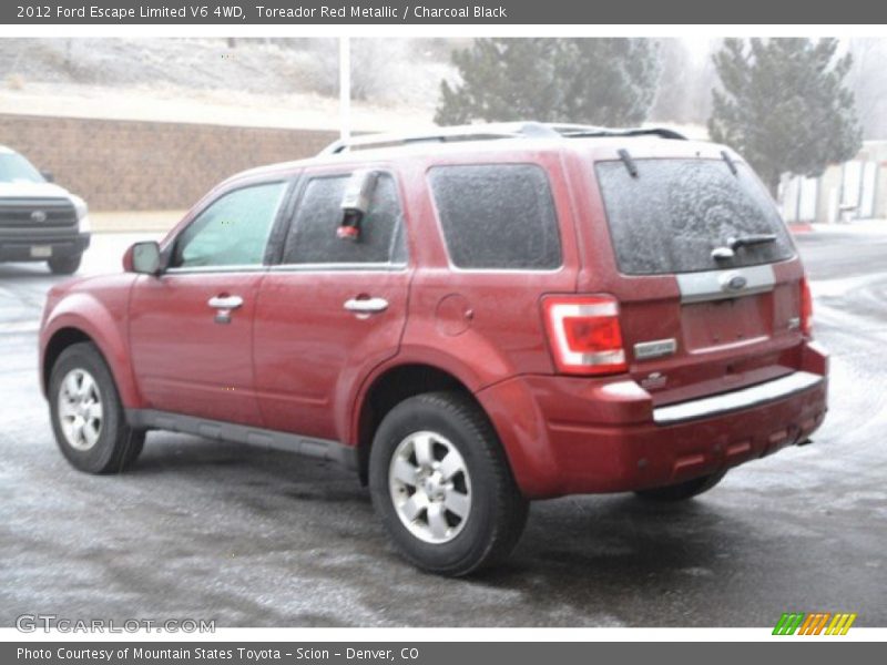 Toreador Red Metallic / Charcoal Black 2012 Ford Escape Limited V6 4WD