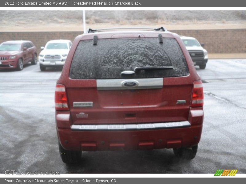 Toreador Red Metallic / Charcoal Black 2012 Ford Escape Limited V6 4WD