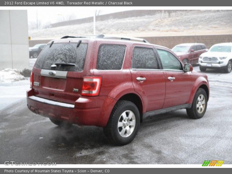 Toreador Red Metallic / Charcoal Black 2012 Ford Escape Limited V6 4WD