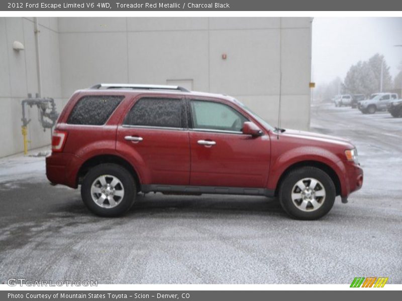 Toreador Red Metallic / Charcoal Black 2012 Ford Escape Limited V6 4WD