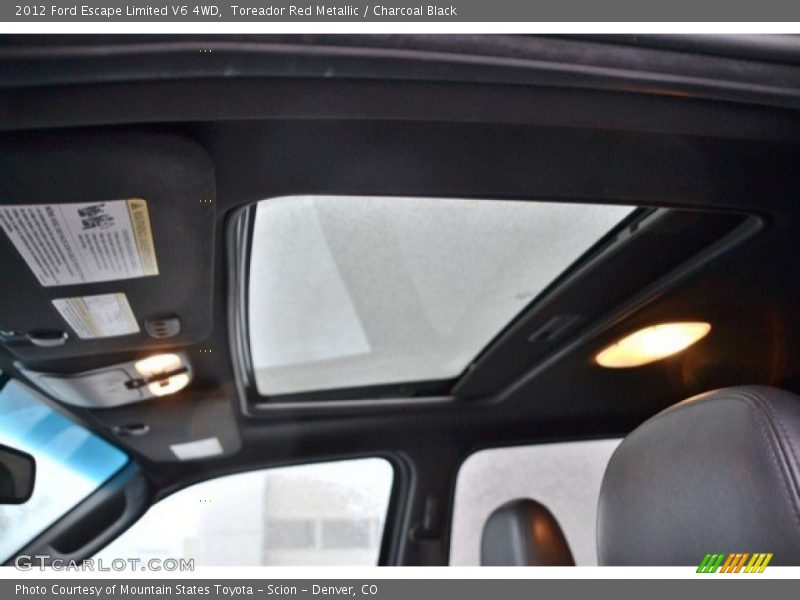 Toreador Red Metallic / Charcoal Black 2012 Ford Escape Limited V6 4WD