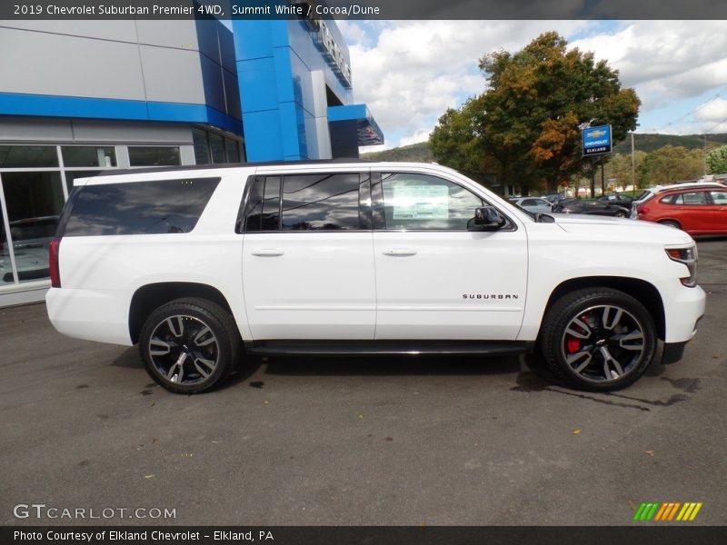 Summit White / Cocoa/Dune 2019 Chevrolet Suburban Premier 4WD