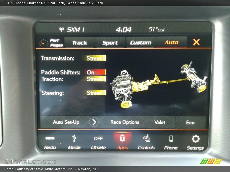 White Knuckle / Black 2019 Dodge Charger R/T Scat Pack