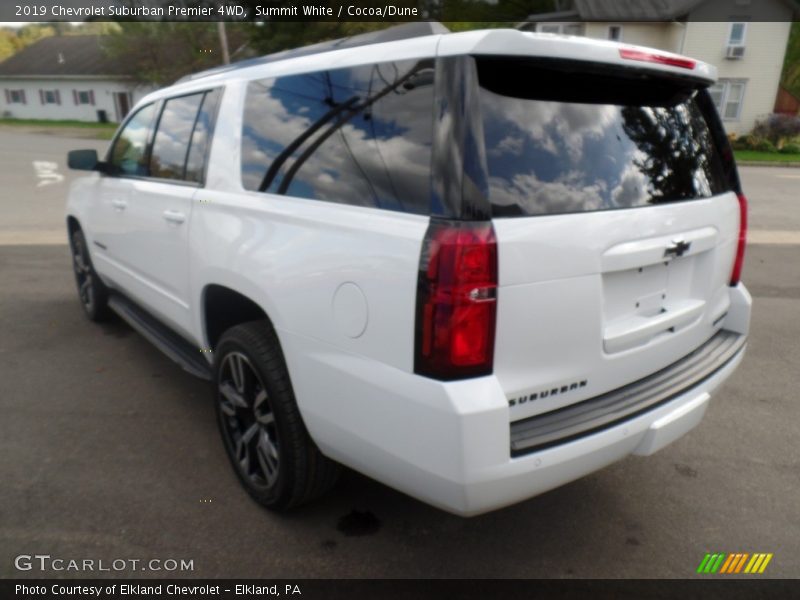 Summit White / Cocoa/Dune 2019 Chevrolet Suburban Premier 4WD