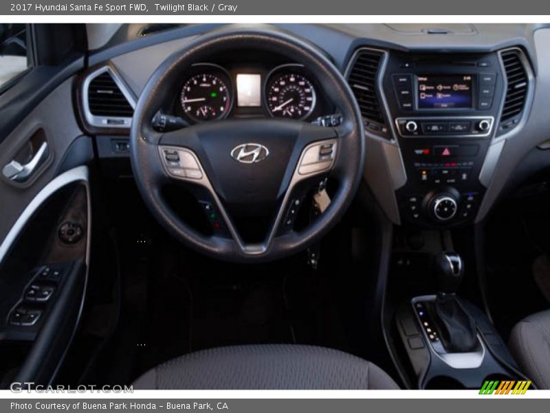 Twilight Black / Gray 2017 Hyundai Santa Fe Sport FWD