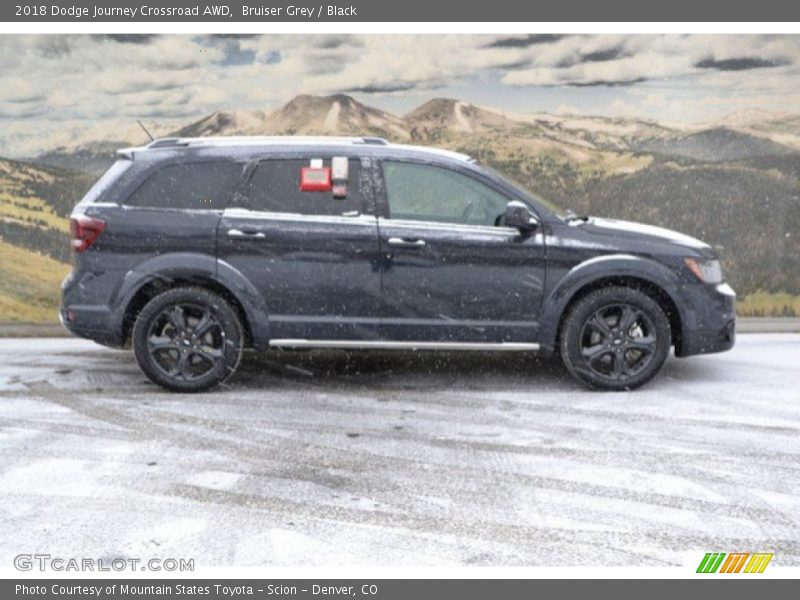 Bruiser Grey / Black 2018 Dodge Journey Crossroad AWD