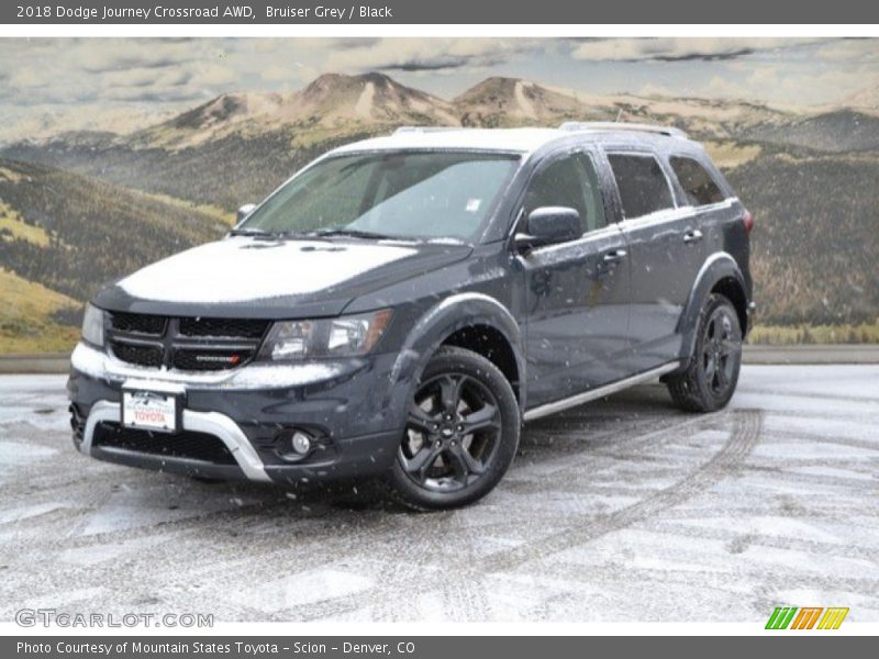 Bruiser Grey / Black 2018 Dodge Journey Crossroad AWD