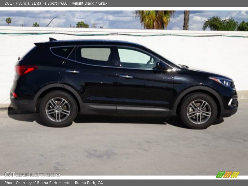 Twilight Black / Gray 2017 Hyundai Santa Fe Sport FWD