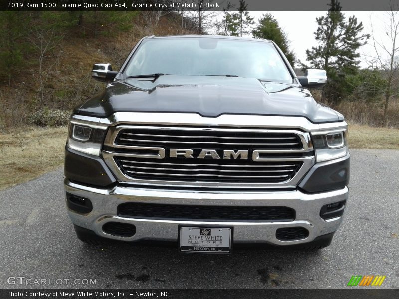 Granite Crystal Metallic / Black 2019 Ram 1500 Laramie Quad Cab 4x4