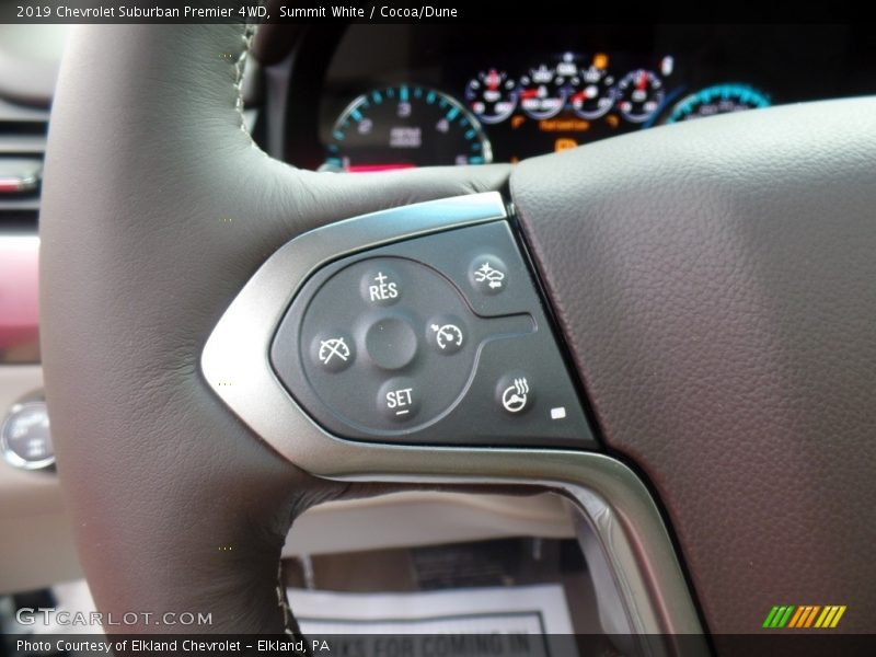 Controls of 2019 Suburban Premier 4WD
