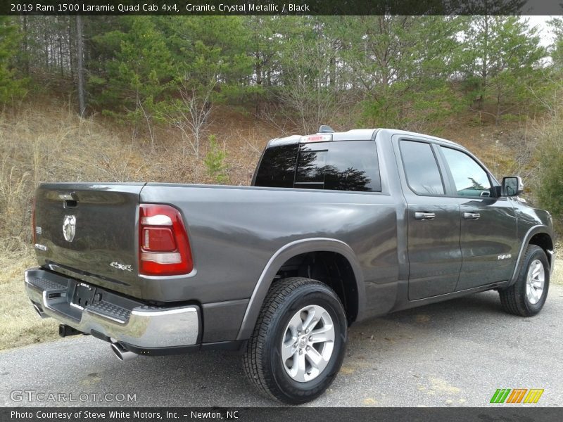 Granite Crystal Metallic / Black 2019 Ram 1500 Laramie Quad Cab 4x4