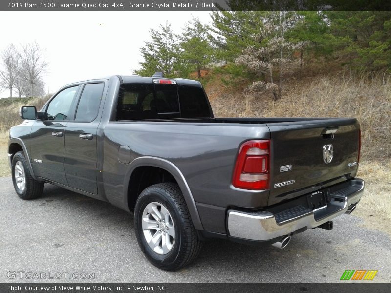 Granite Crystal Metallic / Black 2019 Ram 1500 Laramie Quad Cab 4x4