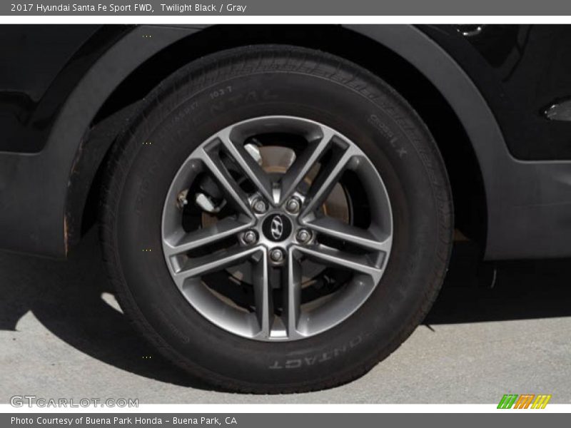 Twilight Black / Gray 2017 Hyundai Santa Fe Sport FWD