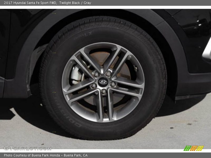 Twilight Black / Gray 2017 Hyundai Santa Fe Sport FWD