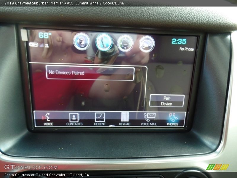 Summit White / Cocoa/Dune 2019 Chevrolet Suburban Premier 4WD