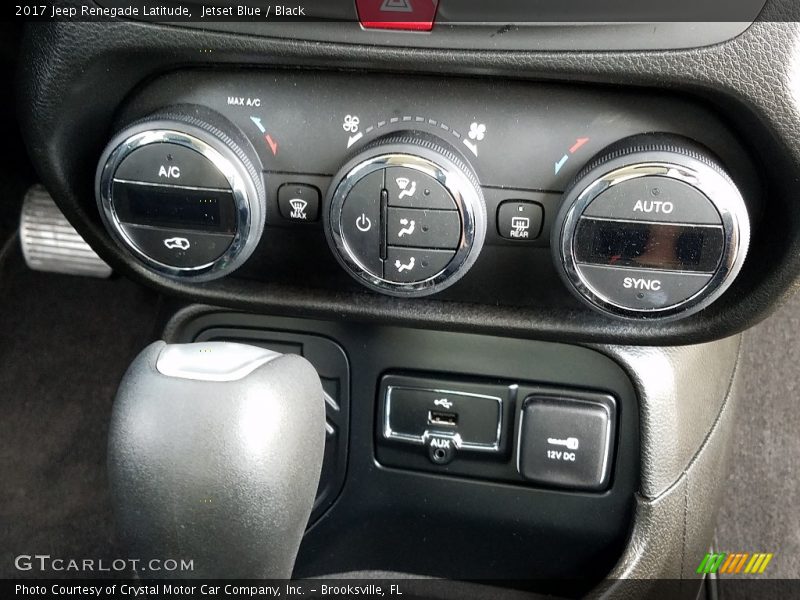 Jetset Blue / Black 2017 Jeep Renegade Latitude