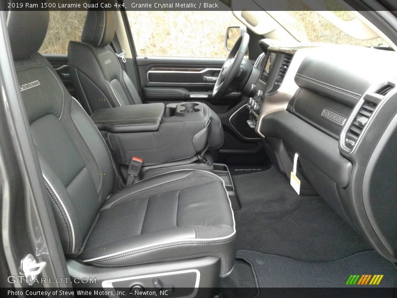 Front Seat of 2019 1500 Laramie Quad Cab 4x4