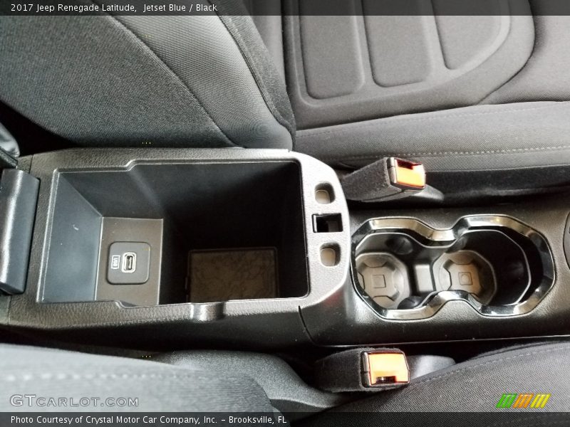Jetset Blue / Black 2017 Jeep Renegade Latitude