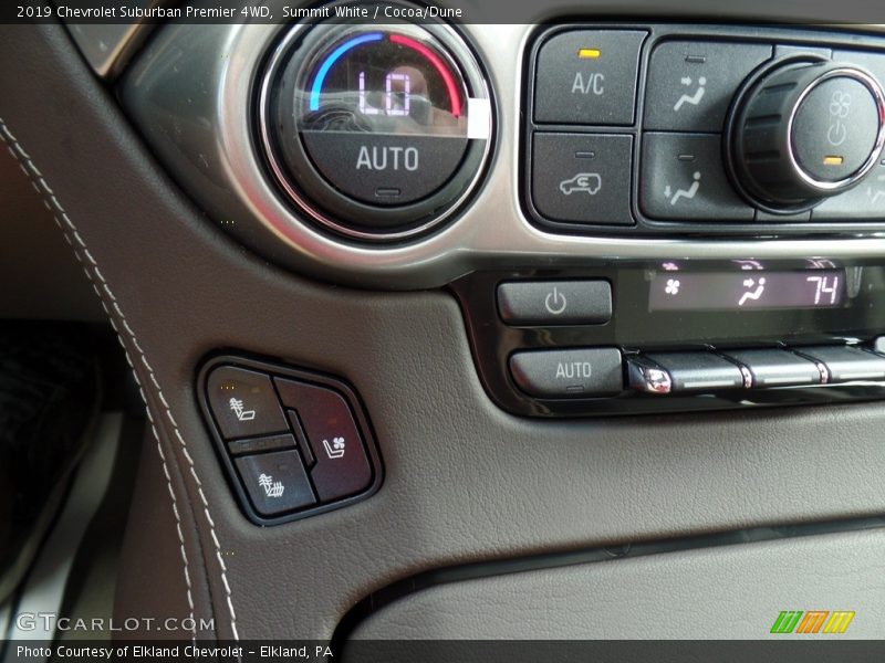 Summit White / Cocoa/Dune 2019 Chevrolet Suburban Premier 4WD