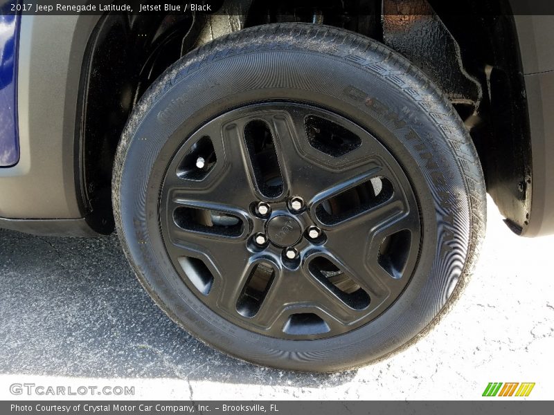 Jetset Blue / Black 2017 Jeep Renegade Latitude