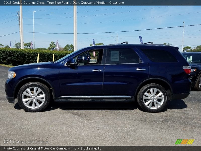 True Blue Pearl / Dark Graystone/Medium Graystone 2013 Dodge Durango Crew