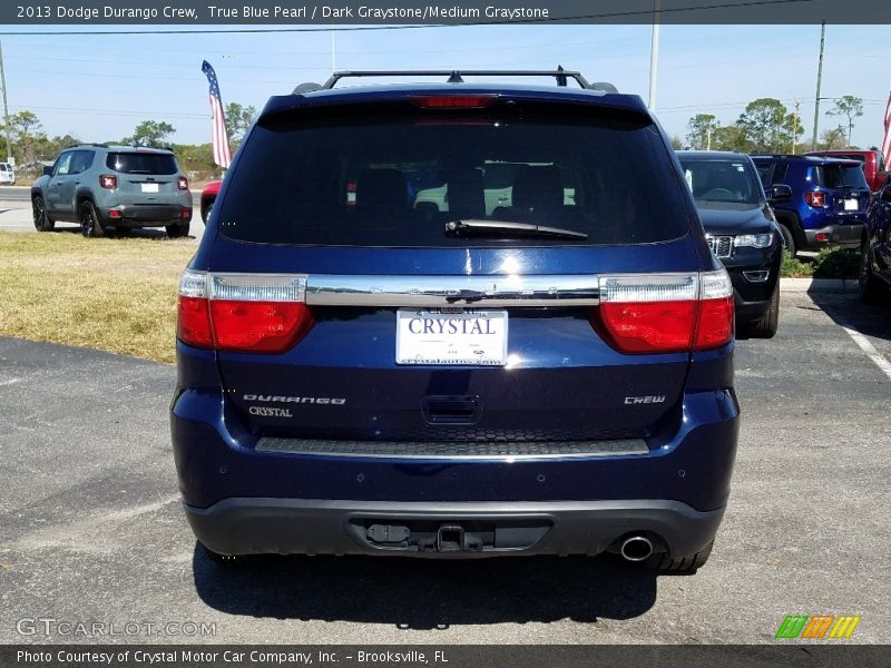 True Blue Pearl / Dark Graystone/Medium Graystone 2013 Dodge Durango Crew