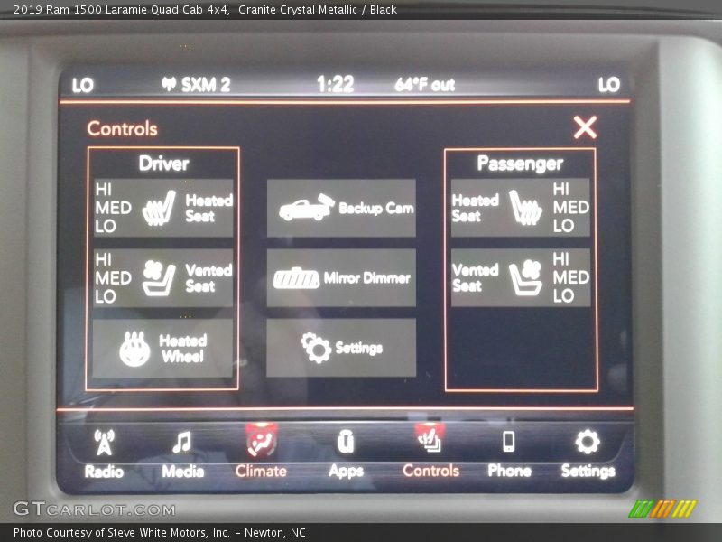 Granite Crystal Metallic / Black 2019 Ram 1500 Laramie Quad Cab 4x4