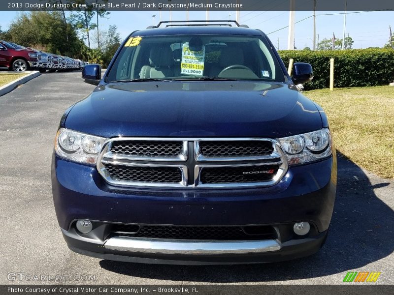 True Blue Pearl / Dark Graystone/Medium Graystone 2013 Dodge Durango Crew